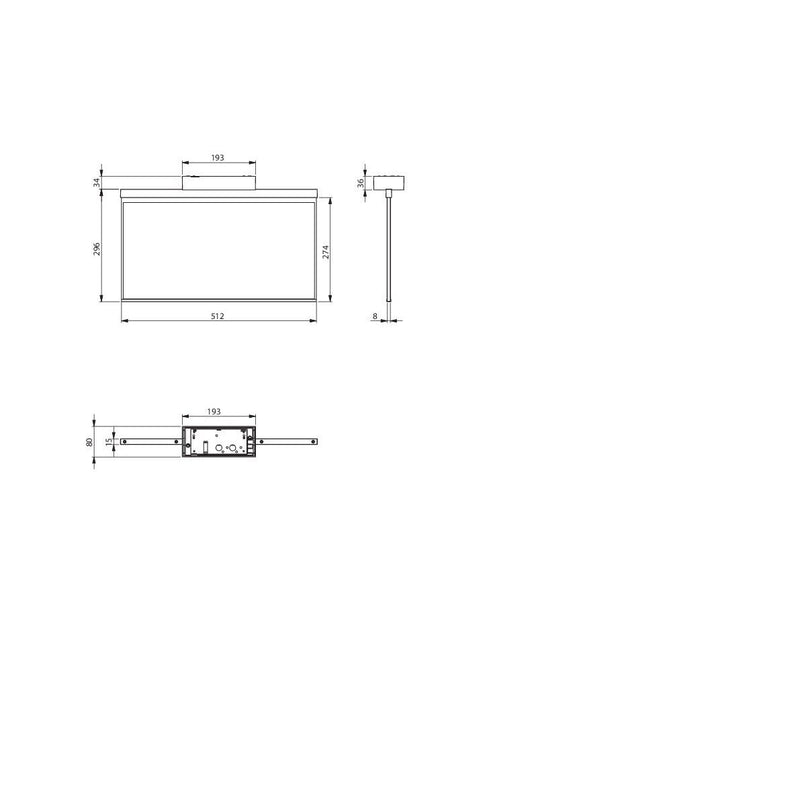 RP-Technik - Sicherheitsleuchte LED-Rettungszeichenleuchte AGD009ML-AZ ZB + ML, anthrazit