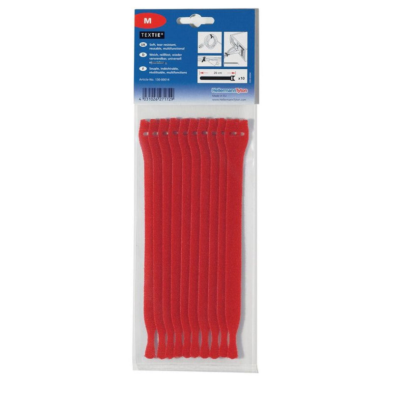 HellermannTyton - Kabelbinder Textie M RD (VE10) 200x12,5mm