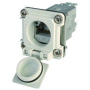 Telegärtner - Modularer Steckverbinder Einbauflansch IP67 100022954 m.AMJ-Kupplung Cat.6