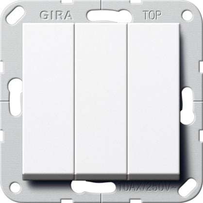 Gira - Installationsschalter Wippschalter Ein Aus 283003 3fach rws
