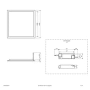 EVN Lichttechnik - Decken-/Wandleuchte LED Panel M625 BPDU62300140 4000K DALI