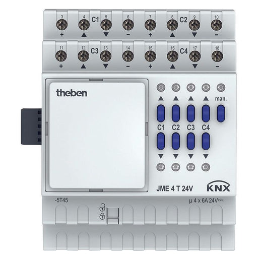 Theben - Bussystem-Jalousieaktor Jalousieaktor JME 4 T 24V KNX Erweiterung