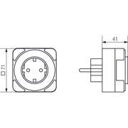 Theben - Steckdosenschaltuhr Zeitprogrammstecker 26 safety-plus