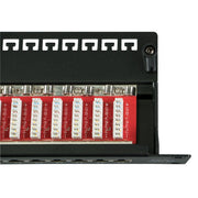 EFB-Elektronik - Patchpanel Kupfer Patchpanel 24xRJ45 1HE 37666.1M Cat.6A,RAL7035 grau