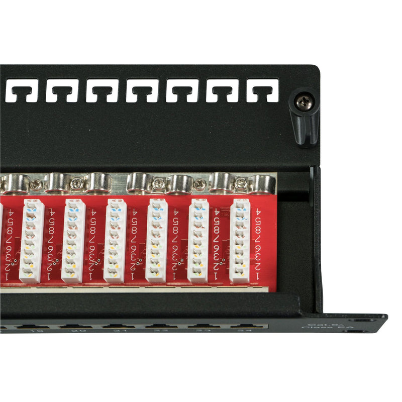 EFB-Elektronik - Patchpanel Kupfer Patchpanel 24xRJ45 1HE 37666.1M Cat.6A,RAL7035 grau
