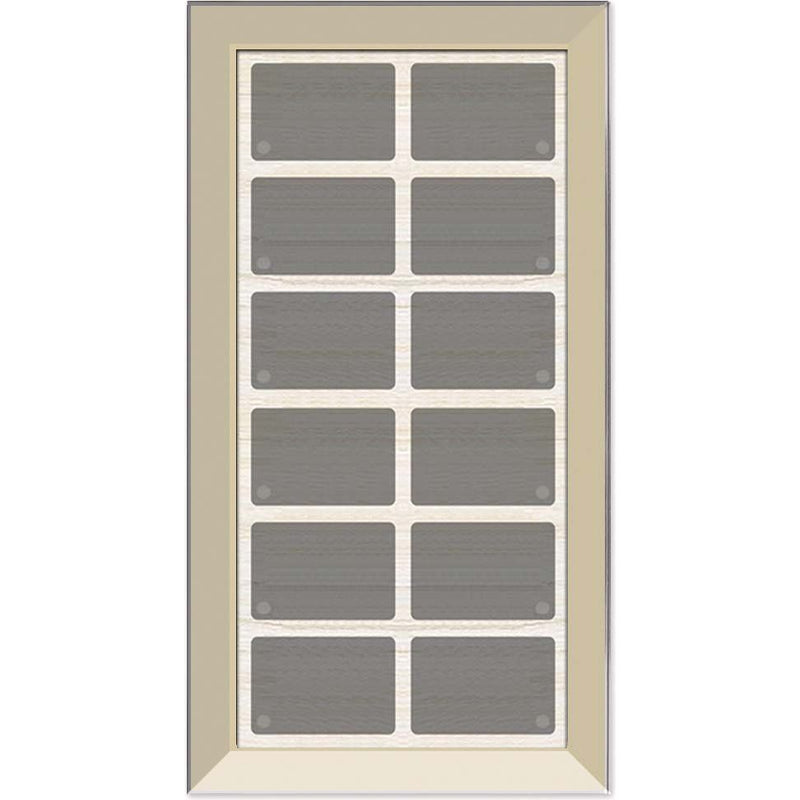 Issendorff - Bussystem-Tastsensor Glas-Tastenfeld LCN - GTS12C 12 Tasten, champagn
