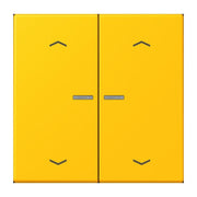 Jung - Abdeckung/Bedienelement für Installationsschalterprogramme Wippe mit Lichtleiter LC 102 KO5P 263 le jaune vif