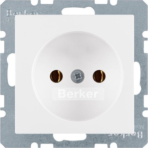 Berker - Steckdose o.Schutzkontakt 6161036089 kt Berker Q.1 polarw