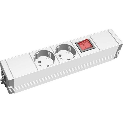 Bachmann - Mehrfachsteckdose Steckdosenleiste 509.002 2xSchutzk.1HE