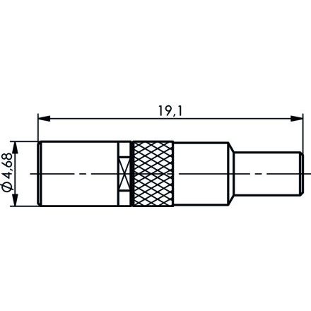 Telegärtner - Koax-Steckverbinder SSMB-Kabelbuchse cr AU 100024921 RG178B/U, RG196A/U − 5 Stück