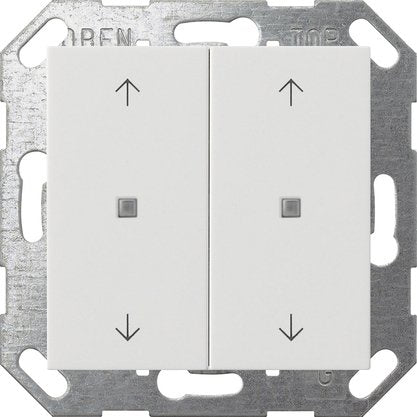Gira - Bussystem-Tastwippe Taster Wippe 517427 KNX, 2f, Reinweiß