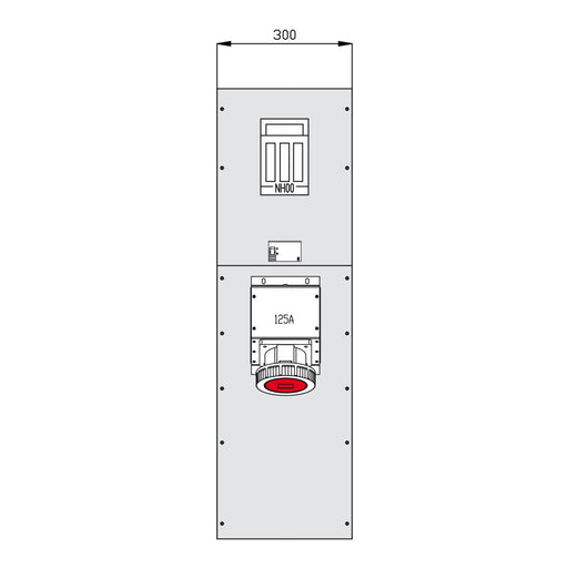Walther Werke - Baustromverteiler Wechselmodul 86030011 RCD 1 CEE-Abgang