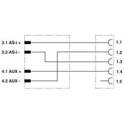 Phoenix Contact - Sensor-Aktor-Adapter Verteiler SAC-ASI-J-Y-#1407575