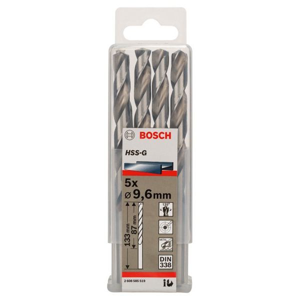 Bosch - Bohrer PRO Metal HSS-G 2608585519 Spiralbohrer 9,6 x
