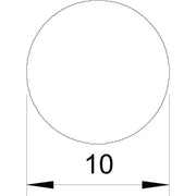 OBO Bettermann - Rundleiter/Draht für Blitzschutz Rundleiter RD 10-V2A/50kg d:10mm, 50kg Ring − 80 Meter