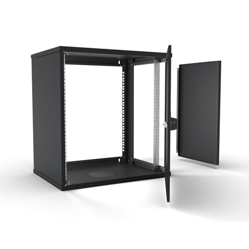 Enoc - Netzwerkgehäuse 19" Basic Wandschrank W3 12-4-P-S 12HE, 400mm Tief, sw