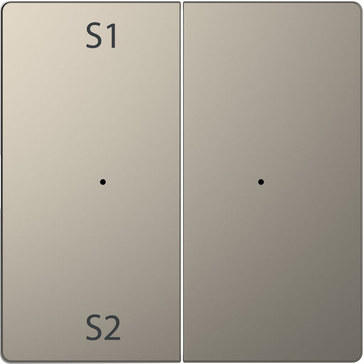 Merten - Abdeckung/Bedienelement für Installationsschalterprogramme Wippe f. Tastermodul 2f. MEG5226-6050 Szene1/2 blank nimet