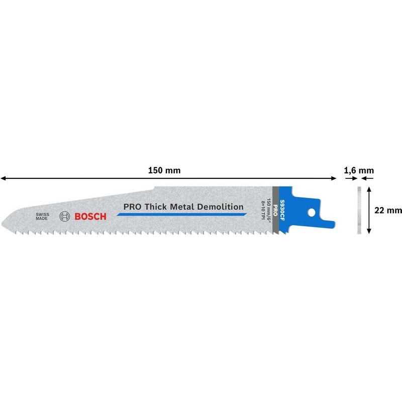 Bosch - Säbelsägeblatt PRO Thick Metal Demolition 2608657935 S930CF