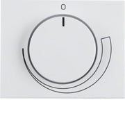 Berker - Abdeckung/Bedienelement für Installationsschalterprogramme Zentralstück pws/gl 11357209 mit Regulierknopf