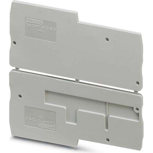 Phoenix Contact - Abschluss- und Zwischenplatte für Reihenklemme Abschlussdeckel D-PTIO 1,5/S/3
