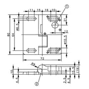 Bernstein - Scharnierschalter Sicherheitsschalter SHS-A1ZSA#6019261009