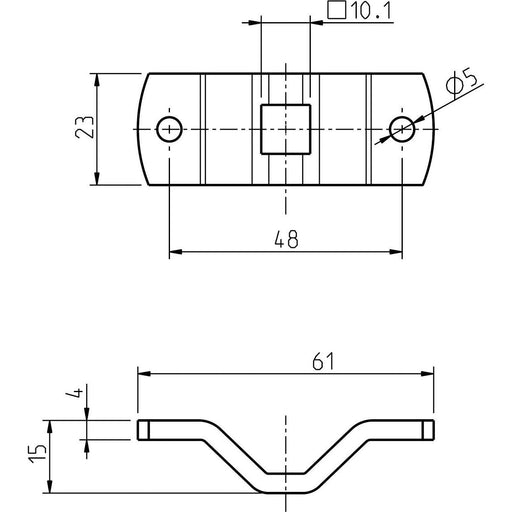DELTA DORE - Zubehör/Ersatzteile für Tor-/Rollladenantriebe Antriebslager 4010-03 Gekr.23mm,10mm Stern