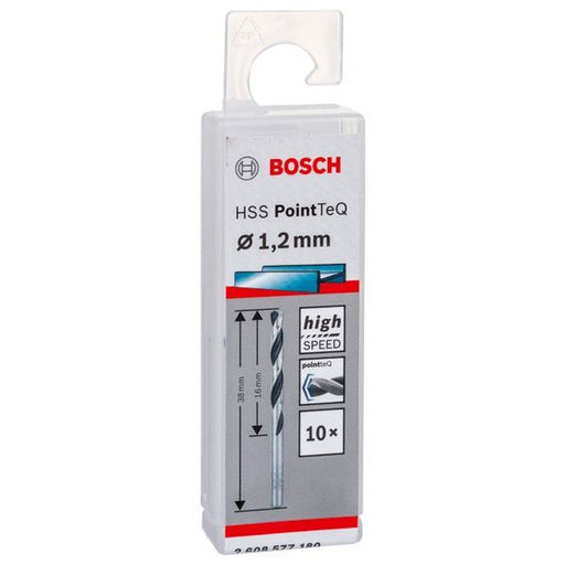 Bosch - Bohrer Metallspiralbohrer HSS 2608577180 PointTeQ DIN 338 1,2