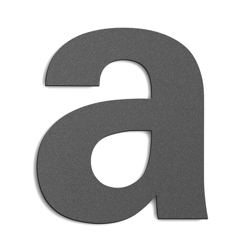 CMD Creativ - Beschriftung Buchstaben/Zahlen Hausnummer a Groß GHN-a anthrazit anthrazit, 25 cm