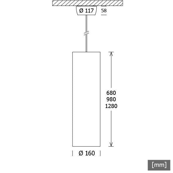 LTS Licht&Leuchten - Pendelleuchte LED-Pendelleuchte LEPO-5 068.2040/DALI 4000K DALI