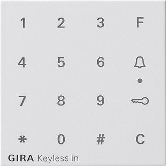 Gira - Bussystem-Zutrittskontrolleinrichtung Aufsatz Codetastatur rws 851327
