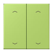 Jung - Abdeckung/Bedienelement für Installationsschalterprogramme Wippe mit Pfeilsymbolen LC 102 P 221 vert clair