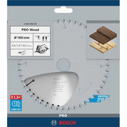 Bosch - Kreissägeblatt PRO Wood Kreissägeblatt, 2608640732 160 x 2.6 x 20 mm