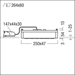 Zumtobel Group - Decken - /Wandleuchte LED - Einbauleuchte SUI DSG6 #60211015 4000K