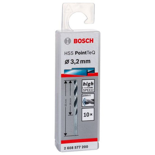 Bosch - Bohrer Metallspiralbohrer HSS 2608577200 PointTeQ DIN 338 3,2