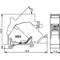 Telegärtner - Tragschienenadapter Tragschienen-Verbinder T568A − 5 Stück