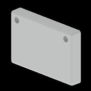 Unex - Endstück für Kabelrinne Endstück 66113 60x100 lgr − 1 Stück