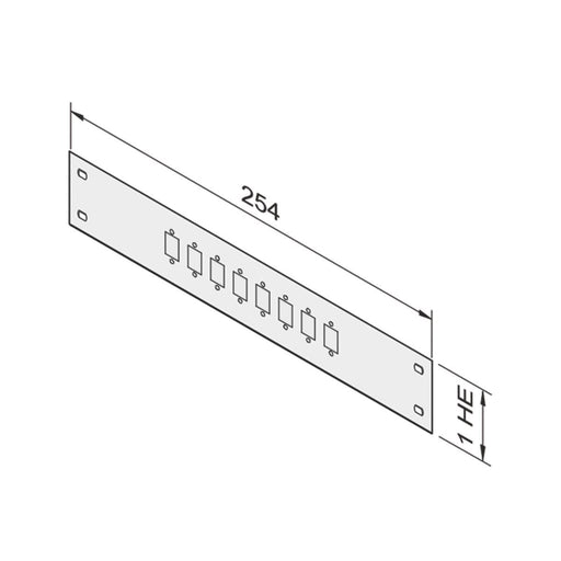 Schroff - Frontplatte (Schaltschrank) Frontplatte 20118713