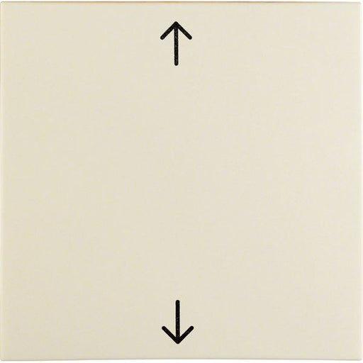 Berker - Abdeckung/Bedienelement für Installationsschalterprogramme Wippe ws/gl 16208912 Symbol Pfeil