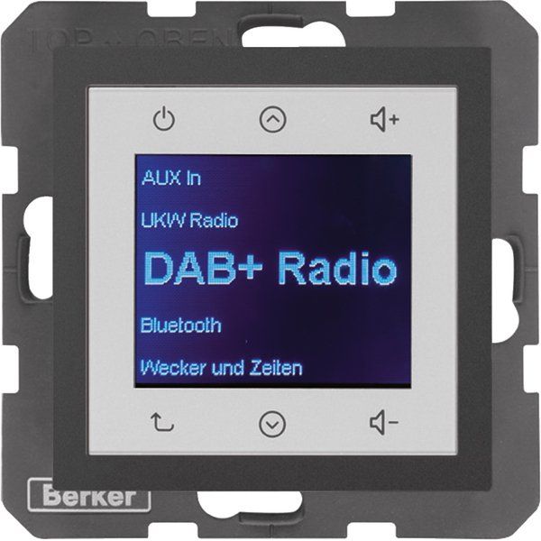 Berker - Elektronik-Gerät für Installationsschalterprogramme Radio DAB+, B.x anth. 29841606