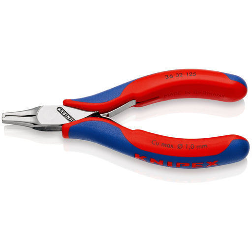 Knipex - Spezialwerkzeug für Kommunikationstechnik Elektron.-Bestückungszange 36 32 125 spiegelpoliert,125mm
