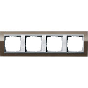 Gira - Abdeckrahmen 4fach 0214766 klar braun