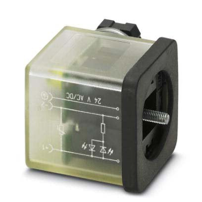 Phoenix Contact - Ventilstecker (feldkonfektionierbar) Ventilstecker SACC-VB-3CO #1452149 3-pol. BauformA 1LED