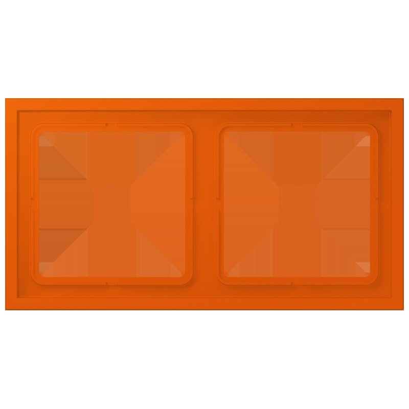 Jung - Abdeckrahmen Rahmen 2-fach LCZ 982 BF 260 orange vif