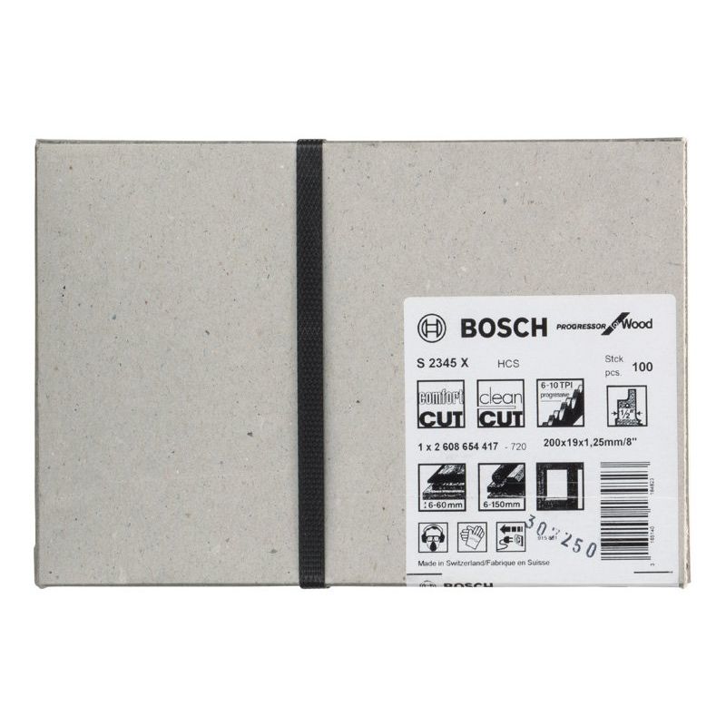 Bosch - Säbelsägeblatt Progressor for 2608654417 Wood, 100er-Pack
