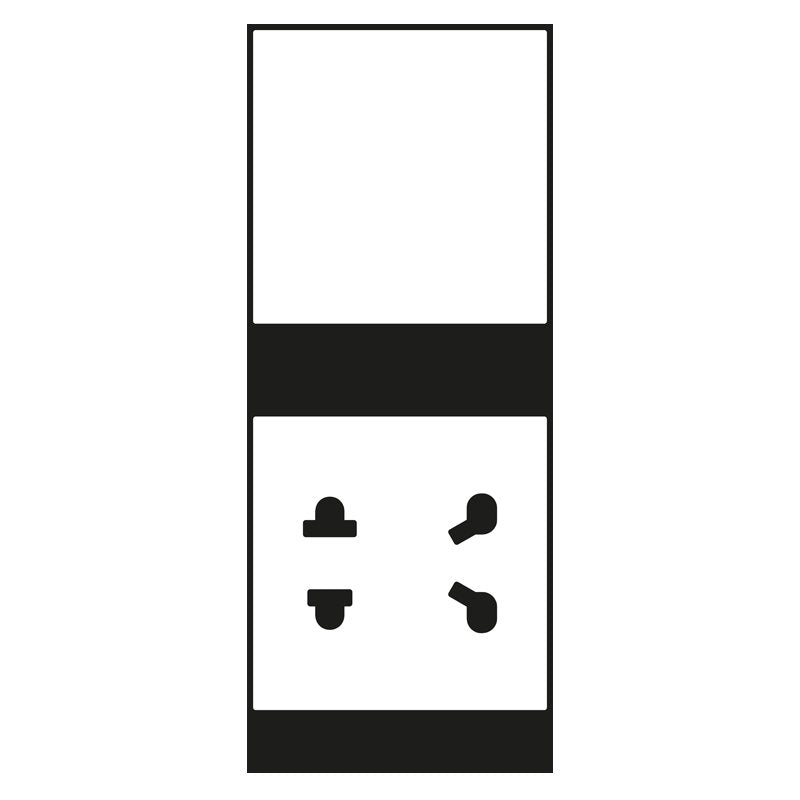 Jung - Abdeckung/Bedienelement für Installationsschalterprogramme Abdeckung 2fach SO A 7522 WW PL Serie A, alpinweiß