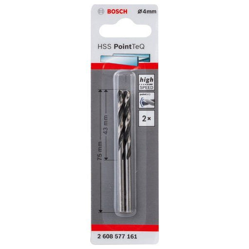 Bosch - Bohrer Metallspiralbohrer HSS 2608577161 PointTeQ DIN 338 4,0