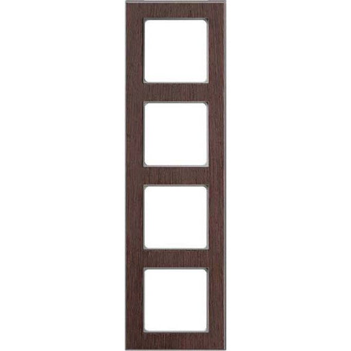 Peha - Abdeckrahmen Rahmen 4-fach D 20.674.200.702 Holz wenge-alu