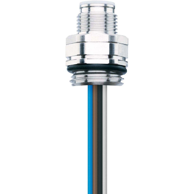 Escha - Rundsteckverbinder, Einbau (ohne Leitung) Flanschstecker EC-FSD5-0,5/16