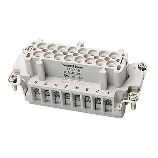 Walther Werke - Kontakteinsatz für Rechtecksteckverbinder Buchseneinsatz 710116 B16 0,5-2,5 20-14AWG