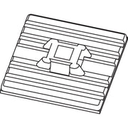HellermannTyton - Befestigungssockel und -element für Kabelbinder Klebesockel FMB4APT-A-BK flexibel − 10 Stück